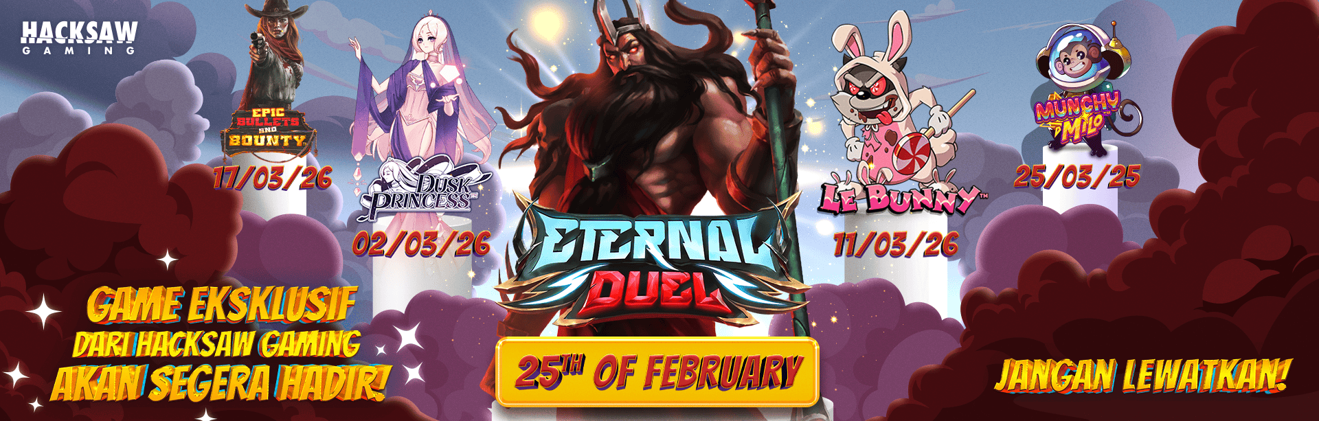 HACKSAW - ETERNAL DUEL GAME PROMO BANNER